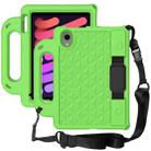 For iPad mini 6 Diamond Series EVA Anti-Fall Shockproof Sleeve Protective Shell Tablet Case with Holder & Strap(Green) - 1
