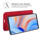 For OPPO Reno5 Pro+ / Find X3 Neo R64 Texture Single Horizontal Flip Protective Case with Holder & Card Slots & Wallet& Photo Frame(Red) - 5