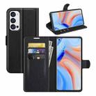 For OPPO Reno5 Pro+ / Find X3 Neo Litchi Texture Horizontal Flip Protective Case with Holder & Card Slots & Wallet(Black) - 1