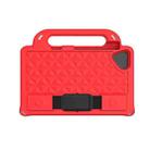 For Samsung Galaxy Tab A7 Lite T220 / T225 Diamond Series EVA  Anti-Fall Shockproof Sleeve Protective Shell Case with Holder & Strap(Red) - 1