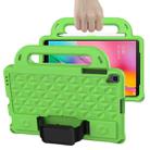 For Samsung Galaxy Tab A 10.1 2019 T510/T515 Diamond Series EVA  Anti-Fall Shockproof Sleeve Protective Shell Case with Holder & Strap(Green) - 1