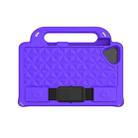 For Huawei MediaPad M5 lite 8.0 inch Diamond Series EVA Portable Flat Anti Falling Sleeve Protective Shell With Bracket / Strap(Purple) - 1