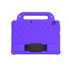 For Huawei MediaPad T3 10 9.6 inch Diamond Series EVA  Anti-Fall Shockproof Sleeve Protective Shell Case with Holder & Strap(Purple) - 1