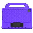 For Huawei MediaPad M6 10.8 Diamond Series EVA Anti-Fall Shockproof Sleeve Protective Shell Case with Holder & Strap(Purple) - 1