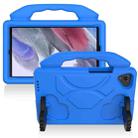 For Samsung Galaxy Tab A7 Lite T220 / T225 Thumb Bracket EVA Shockproof Tablet Case(Blue) - 1