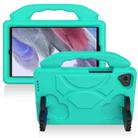 For Samsung Galaxy Tab A7 Lite T220 / T225 Thumb Bracket EVA Shockproof Tablet Case (Glacier Green) - 1