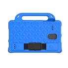 For Samsung Galaxy Tab A 8.0 T380/385/T387 Diamond Series EVA  Anti-Fall Shockproof Sleeve Protective Shell Case with Holder & Strap(Blue) - 1