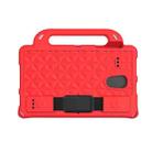 For Samsung Galaxy Tab A 8.0 T380/385/T387 Diamond Series EVA  Anti-Fall Shockproof Sleeve Protective Shell Case with Holder & Strap(Red) - 1