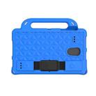 For Samsung Galaxy Tab 4 8.0 T330/T331/T377 Diamond Series EVA  Anti-Fall Shockproof Sleeve Protective Shell Case with Holder & Strap(Blue) - 1