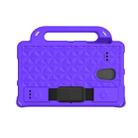For Samsung Galaxy Tab 4 8.0 T330/T331/T377 Diamond Series EVA  Anti-Fall Shockproof Sleeve Protective Shell Case with Holder & Strap(Purple) - 1