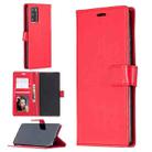 For Samsung Galaxy S21 FE Crazy Horse Texture Horizontal Flip Leather Case with Holder & Card Slots & Wallet & Photo Frame(Red) - 2
