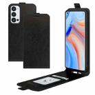 For OPPO Reno5 Pro+ / Find X3 Neo R64 Texture Single Vertical Flip Leather Protective Case with Card Slots & Photo Frame(Black) - 1