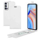 For OPPO Reno5 Pro+ / Find X3 Neo R64 Texture Single Vertical Flip Leather Protective Case with Card Slots & Photo Frame(White) - 1