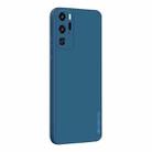 For Huawei P40 Pro PINWUYO Sense Series Liquid Silicone TPU Mobile Phone Case(Blue) - 1