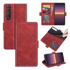 For Sony Xperia 1 III Dual-side Magnetic Buckle Horizontal Flip Leather Case with Holder & Card Slots & Wallet(Red) - 1