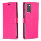 For Samsung Galaxy A52 5G / 4G Crazy Horse Texture Horizontal Flip Leather Case with Holder & Card Slots & Wallet & Photo Frame(Pink) - 1