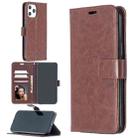 For iPhone 13 Pro Crazy Horse Texture Horizontal Flip Leather Case with Holder & Card Slots & Wallet & Photo Frame (Brown) - 1