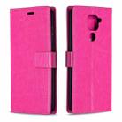 For Xiaomi Redmi Note 9 5G Crazy Horse Texture Horizontal Flip Leather Case with Holder & Card Slots & Wallet & Photo Frame(Pink) - 1