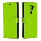 For Xiaomi Redmi Note 9 5G Crazy Horse Texture Horizontal Flip Leather Case with Holder & Card Slots & Wallet & Photo Frame(Green) - 1