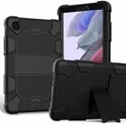 For Samsung Galaxy Tab A7 Lite T220 / T225 Two-Color Robot Shockproof Silicone + PC Protective Case with Holder(Black) - 1