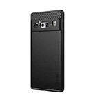 For Google Pixel 6 Pro MOFI Gentleness Series Brushed Texture Carbon Fiber Soft TPU Case(Black) - 1