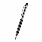 AT-22  2 in 1 Universal Flash Diamond Decoration Capacitance Pen Stylus Ballpoint Pen(Black) - 1