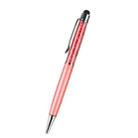 AT-22  2 in 1 Universal Flash Diamond Decoration Capacitance Pen Stylus Ballpoint Pen(Pink) - 1