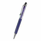 AT-22  2 in 1 Universal Flash Diamond Decoration Capacitance Pen Stylus Ballpoint Pen(Blue) - 1