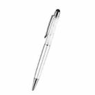 AT-22  2 in 1 Universal Flash Diamond Decoration Capacitance Pen Stylus Ballpoint Pen(Silver) - 1