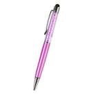 AT-22  2 in 1 Universal Flash Diamond Decoration Capacitance Pen Stylus Ballpoint Pen(Purple) - 1