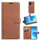 For OPPO Reno6 Pro 5G Retro Calf Pattern Buckle Horizontal Flip Leather Case with Holder & Card Slots & Wallet(Light Brown) - 1