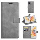 For OPPO Realme C11 2021 Retro Calf Pattern Buckle Horizontal Flip Leather Case with Holder & Card Slots & Wallet(Grey) - 1