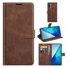 For TCL 20S / 20 5G /20L / 20L+ Retro Calf Pattern Buckle Horizontal Flip Leather Case with Holder & Card Slots & Wallet(Dark Brown) - 1