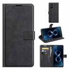 For ASUS Zenfone 8 ZS590KS Retro Calf Pattern Buckle Horizontal Flip Leather Case with Holder & Card Slots & Wallet(Black) - 1