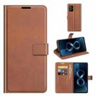 For ASUS Zenfone 8 ZS590KS Retro Calf Pattern Buckle Horizontal Flip Leather Case with Holder & Card Slots & Wallet(Light Brown) - 1