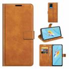 For OPPO A54 4G Retro Calf Pattern Buckle Horizontal Flip Leather Case with Holder & Card Slots & Wallet(Yellow) - 1