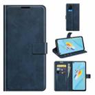 For OPPO A54 4G Retro Calf Pattern Buckle Horizontal Flip Leather Case with Holder & Card Slots & Wallet(Blue) - 1