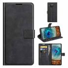 For Nokia X10 / X20 Retro Calf Pattern Buckle Horizontal Flip Leather Case with Holder & Card Slots & Wallet(Black) - 1