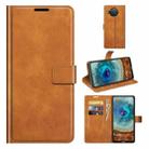 For Nokia X10 / X20 Retro Calf Pattern Buckle Horizontal Flip Leather Case with Holder & Card Slots & Wallet(Yellow) - 1