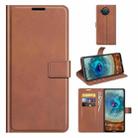 For Nokia X10 / X20 Retro Calf Pattern Buckle Horizontal Flip Leather Case with Holder & Card Slots & Wallet(Light Brown) - 1