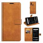 For ZTE Libero 5G Retro Calf Pattern Buckle Horizontal Flip Leather Case with Holder & Card Slots & Wallet(Yellow) - 1
