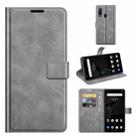 For ZTE Libero 5G Retro Calf Pattern Buckle Horizontal Flip Leather Case with Holder & Card Slots & Wallet(Grey) - 1