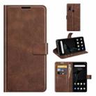 For ZTE Libero 5G Retro Calf Pattern Buckle Horizontal Flip Leather Case with Holder & Card Slots & Wallet(Dark Brown) - 1