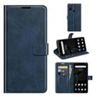 For ZTE Libero 5G Retro Calf Pattern Buckle Horizontal Flip Leather Case with Holder & Card Slots & Wallet(Blue) - 1