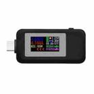 KWS-1902C Color Type C USB Tester Current Voltage Monitor Power Meter Mobile Battery Bank Charger Detector(Black) - 1