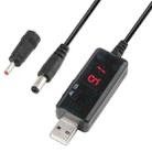 KWS-912V USB Boost Converter DC 5V to 9V / 12V Converter Cable + 3.5x1.35mm Plug Set - 1