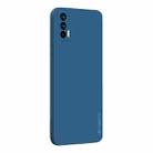 For OPPO Realme GT / GT NEO / Realme Q3 Pro PINWUYO Touching Series Liquid Silicone TPU Shockproof Case(Blue) - 1