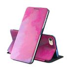 For iPhone 6 Plus / 6s Plus Voltage Watercolor Pattern Skin Feel Magnetic Horizontal Flip PU Leather Case with Holder(Purple) - 1