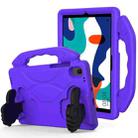 For Huawei MatePad 10.4 EVA Material Children Flat Anti Falling Cover Protective Shell with Thumb Bracket(Purple) - 1