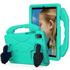 For Huawei MatePad 10.4 EVA Material Children Flat Anti Falling Cover Protective Shell with Thumb Bracket (Glacier Green) - 1